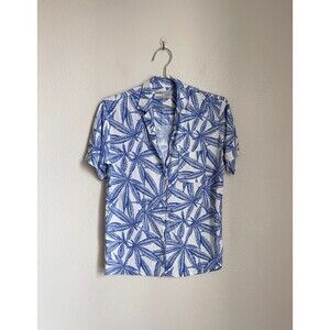 Urban Outfitters Printed Trent Short Sleeve Button-Through Shirt Size XS